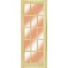 15 Light Radiata Pine Door -
Bevelled Clear Safety Glass