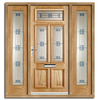 Danielle Regal Exterior Oak Door and Frame Set with Two Side Screens and Regal Double Glazing