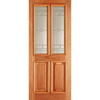 Derby Mahogany Door - Elegant Safety Tri Glazing