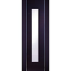 Forli Wenge Flush Door with Inlay & Clear Glass,  Prefinished