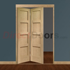 Freefold Oak Shaker 4 Panel Style Folding 2 Door Set,  Height 2090mm,  Width 1278mm