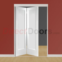 Freefold White Pattern 10 Style Folding 2 Door Set,  Height 2090mm,  Width 1278mm