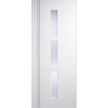 Sierro Blanco Door with Frosted Safety Glass is White Painted