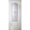 Windsor Lightly Grained Pvc Door - Full Reflection Style Toughened Glass
