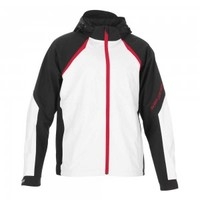 Aldrich Waterproof Golf Jacket Black-White-Red