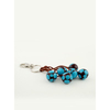 Blue Spots Charm Key ring