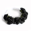 Crown and Glory Black Whole Lotta Rosie Headband