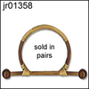 Bar & circle bamboo handles