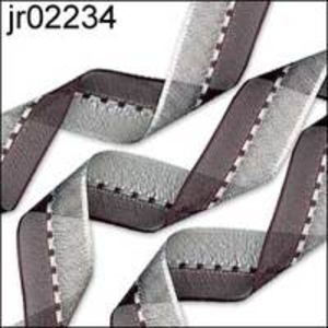 Black and silver gimp ribbon