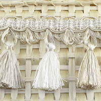 Florentia Tassel Fringe - 93mm Cream