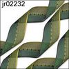 Green and gold gimp ribbon