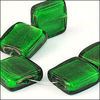 Lampwork Square Beads. Bottle. 20mm