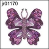 Large Purple pin-on butterfly
