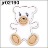White fleece teddy bear
