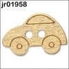 Wooden car button