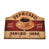 Espresso Served Here Retro Key & Dog Lead Holder