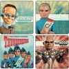 Pack of 4 Licensed Retro Thunderbird Drinks Coaster Set
