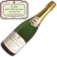 Personal Message Bottle of Champagne