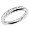 JEW087W - 18ct white gold full eternity/wedding ring with channel set round brilliant cut diamonds.