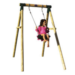 Kids Garden Swing Sets  - Premium Timber Kids Single Garden Swing