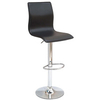 Hilton Black Wave Chic Faux Leather Bar Stool
