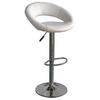 White Eclipse Faux Leather Rotating Kitchen Bar Stool