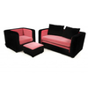 Black and Pink Smartypants Sofa Bed