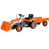Ride On Digger with Trailer Orange