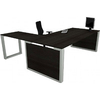 Esteem Real Wood Veneer Panel End Rectangular Desks With Return Desk