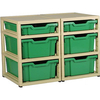 Gratstack 2 Column Unit With 2 Shallow and 4 Deep Trays