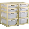 Gratstack 2 Column Unit With 4 Shallow and 4 Deep Trays