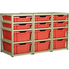 Gratstack 3 Column Unit With 6 Shallow and 6 Deep Trays