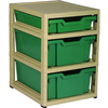 Gratstack Single Column Unit With 1 Shallow and 2 Deep Trays