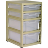 Gratstack Single Column Unit With 2 Shallow and 2 Deep Trays