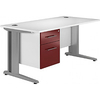 NEXT DAY Distinct Cantilever Rectangular Desks With Single Fixed pedestal
