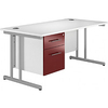 NEXT DAY Pure Cantilever Rectangular Desks With Single Fixed Pedestal