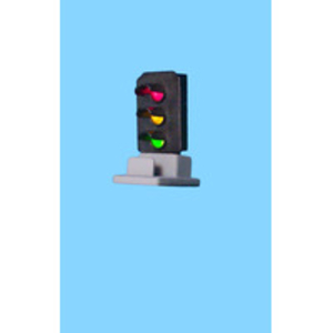 3 light signal red/green/yellow ground
