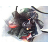 Multi Black Flower Corsage with Net and Lace