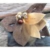 Multi Brown Leafy Corsage