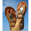 Palomo Gold on Natural Sandal