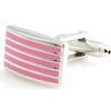 Pink Lines Cufflinks
