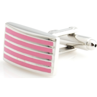 Pink Lines Cufflinks