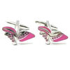 Pink Shoe Cufflinks