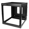 12U 22in Depth Hinged Open Frame Wall Mount Server Rack