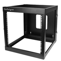 12U 22in Depth Hinged Open Frame Wall Mount Server Rack