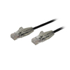 2 m CAT6 Cable - Slim - Snagless RJ45 Connectors - Black
