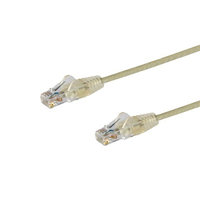 2 m CAT6 Cable - Slim - Snagless RJ45 Connectors - Grey