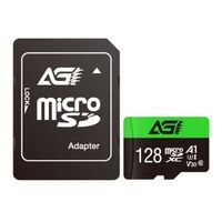 AGI 128GB TF138 Micro SDXC Card with SD Adapter UHS-I Cass 10 / V30 / A1 App Performance