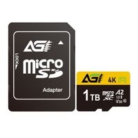 AGI 1TB TF138 Micro SDXC Card with SD Adapter UHS-I Cass 10 / V30 / A2 App Performance
