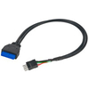 Akasa USB 3.0 to USB 2.0 Adapter Cable USB 3.0 19-pin male to USB 2.0 internal 9-pin 30cm